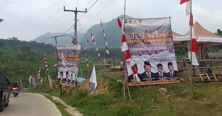Festival Kuluwung Karbit Dihiasi Spanduk dan Baliho Caleg