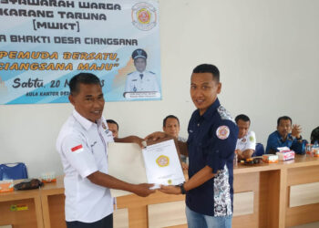 Ketua Katar Desa Ciangsana Dijabat Lagi Andi Kinang