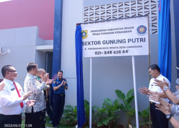 Pos Damkar Dibangun Kota Wisata, Camat: Bisa Dicontoh Pengusaha Lain