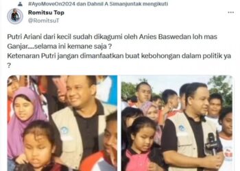 Ucapan Selamat Ganjar Dibalas Warganet Foto Anies Bersama Putri Ariani