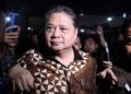 Airlangga Irit Bicara, Sang Pengawal Ancam Tembak Wartawan