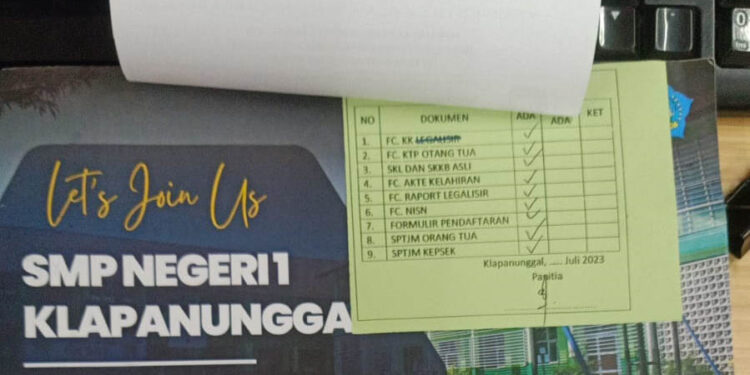 SMPN 1 Klapanunggal Jualan Map Rp 25 Ribu Saat PPDB