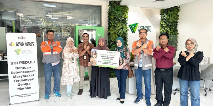 Seribu Paket Bantuan ke Maroko Disalurkan SBI