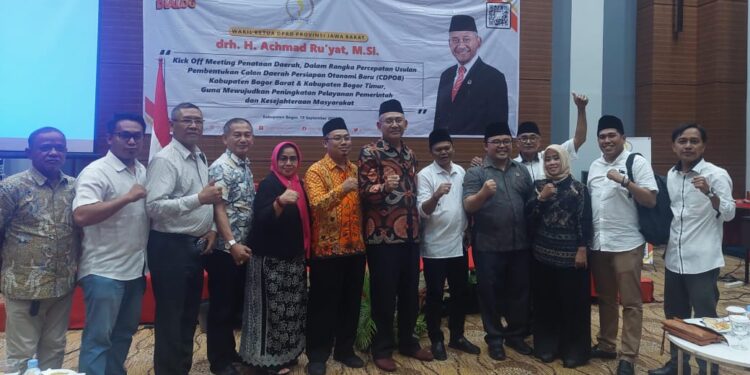 Kick Off Meeting Achmad Ru’yat Bahas Pemekaran Bogor Timur dan Bogor Barat