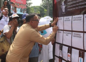 Kirab Pemilu 2024 Dilepas Langsung Oleh Bupati Bogor