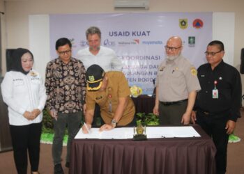 Pemkab Bogor Tekan MoU Bareng CRS Untuk Penanganan Bencana di Kabupaten Bogor