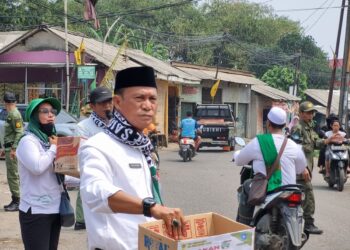 Galang Dana Untuk Palestina, Kades Bojong Nangka Turun ke Jalan