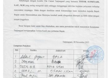 Warga Tanjungsari Ngadu ke Bupati Minta Ganti Camat