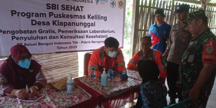 CSR PT SBI Pabrik Narogong dan Puskesmas Klapanunggal Beri Pengobatan Gratis Warga Bagogog