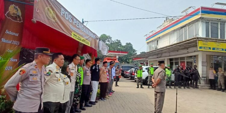 Polsek Jonggol Bersinergi dengan TNI dan Instansi Terkait dalam Operasi Lilin Lodaya 2023