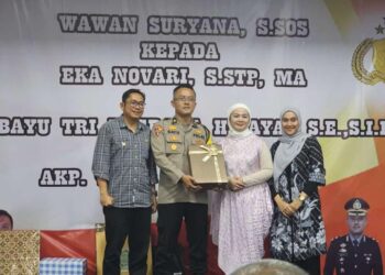 Lepas Sambut, Kapolsek Gunung Putri Pesan Agar Tetap Dicintai Masyarakat