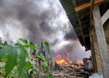 Si Jago Merah Amuk Lapak Rongsokan di Babakan Madang