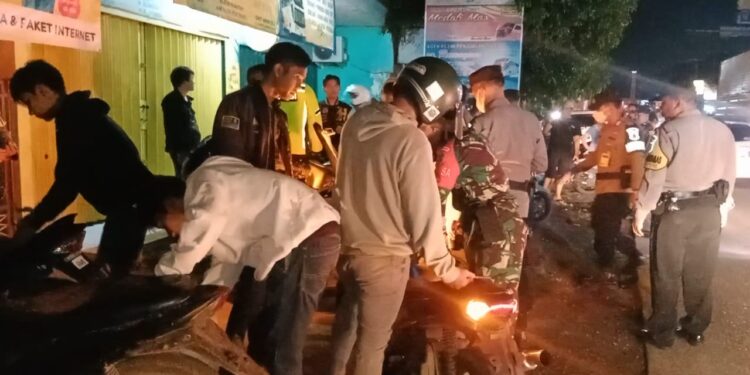 Razia Knalpolt Brong Digelar Polsek Gunungputri Bersama Muspika