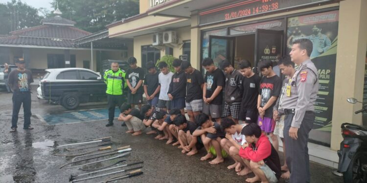 Puluhan Pelajar yang Hendak Tawuran Diamankan Polsek Gunungputri