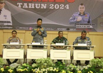 Pj Bupati Sebut Satlinmas Jadi Garda Terdepan Dalam Mengawal Pemilu
