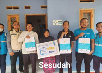 Rumah Warga tak Mampu Direnovasi YBM PLN Gunung Putri