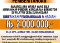 Catat … !!!! Pencuri Jangan Masuk Desa Sukanegara, Kades Siapkan Reward Sang Penangkap