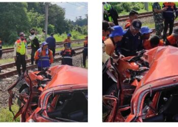 Terseret Kereta di Perlintasan Stasiun Tenjo, 2 Orang Tewas di Tempat
