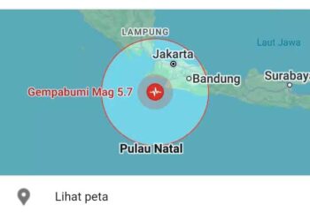 Gempa 5,7 Guncang Banten