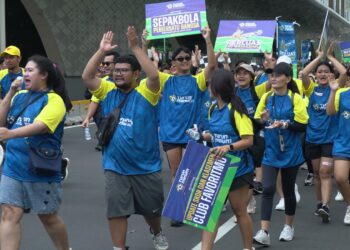 Sambil Teriakkan Yel-yel “Turun Minum”, CFD Fun Turun Minum 2024 di Jalan Sudirman Jakarta Berlangsung Meriah
