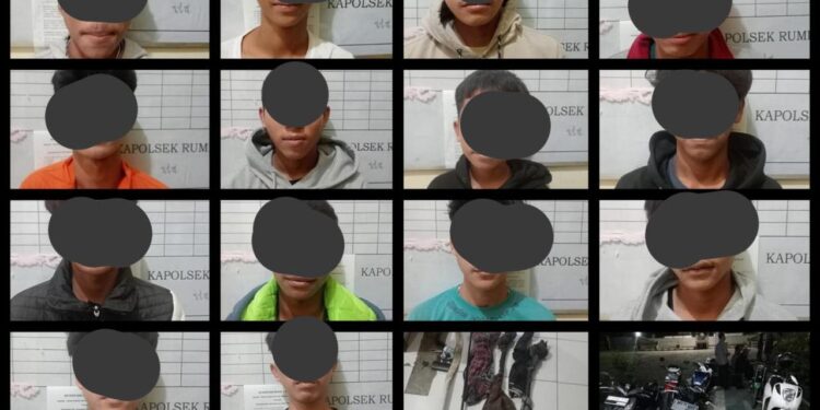 Tawuran, 14 Remaja Diamankan Polsek Rumpin