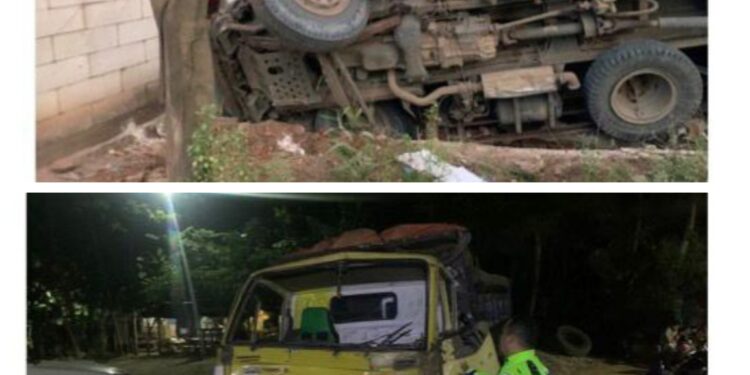 Human Error, 2 Truk dan 1 Motor Terlibat Kecelakaan