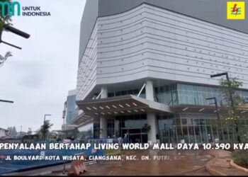 PLN Gunung Putri Pasok Listrik 10.390.000 VA ke Living World Kota Wisata