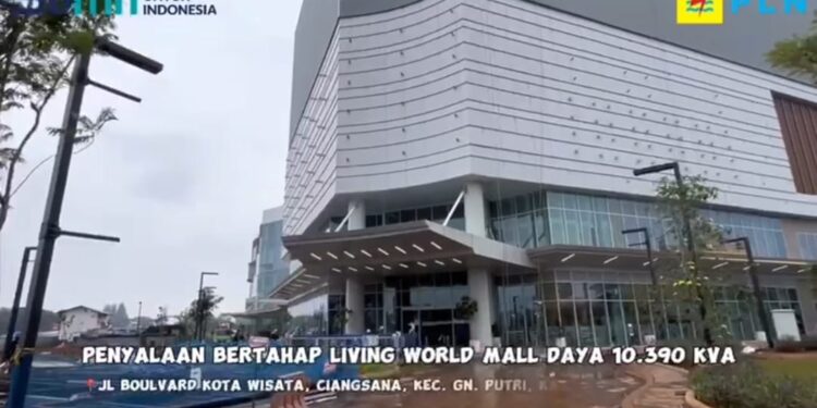 PLN Gunung Putri Pasok Listrik 10.390.000 VA ke Living World Kota Wisata