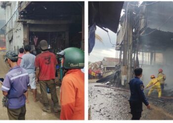 Korsleting Listrik Lalap Bangunan Rongsokan di Kemang