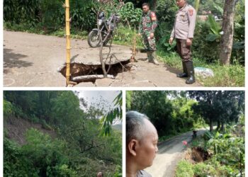 Pergeseran Tanah di Sukamakmur, Kendaraan Belum Bisa Melintas