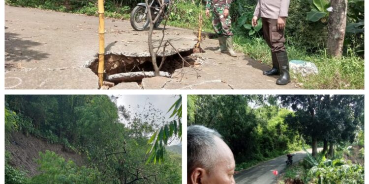 Pergeseran Tanah di Sukamakmur, Kendaraan Belum Bisa Melintas
