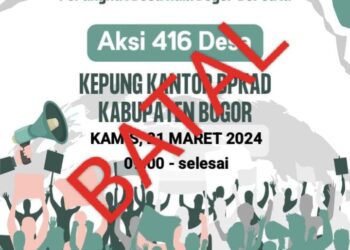 Demo 416 Perangkat Desa ke BPKAD Dibatalkan