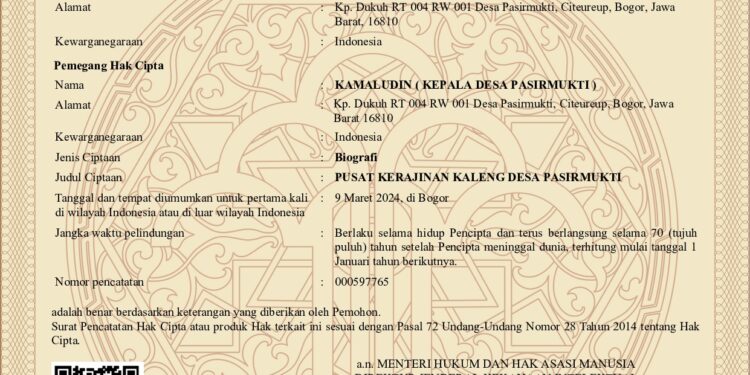 Meski Sudah Kantongi HAKI untuk Nama Kampung Kaleng, Pemkab Belum Juga Melirik