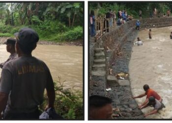 Hendak ke Sawah, Lansia Terbawa Arus Sungai Cibadak