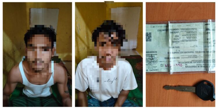Nekad Curi Motor Tetangga, 2 Pelaku di Ciduk Polsek Rumpin