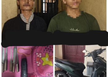 Curi Motor, 2 Pelaku Tertangkap 2 Masih DPO