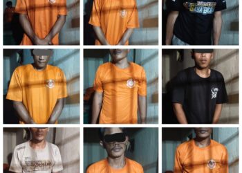Polsek Nanggung Tangkap 9 Gurandil di Lahan PT Antam
