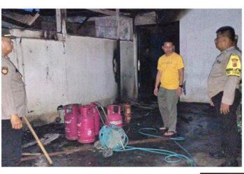 Korsleting Listrik, Mess Karyawan di Puspasari Terbakar