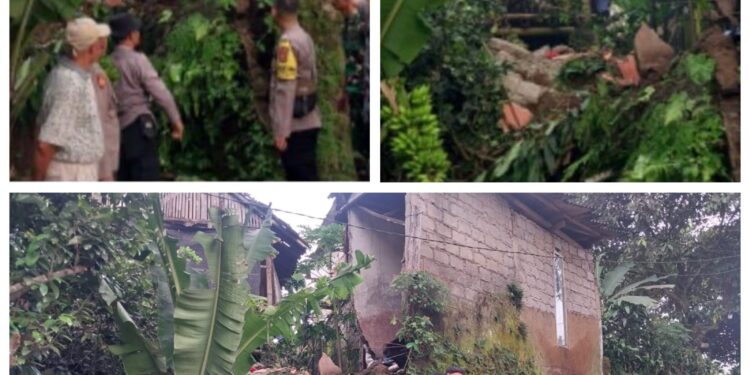 Polsek Ciawi dan Instansi Terkait Tinjau Kembali Rumah Yang Roboh di Ciawi