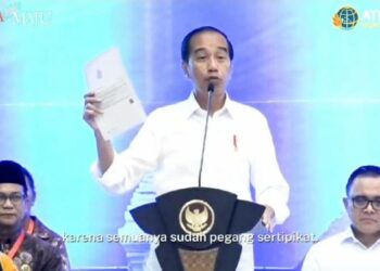 Upaya Berantas Mafia Tanah, Presiden Jokowi Apresiasi Kinerja Kementerian ATR/BPN