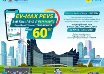 Beli Tiket PEVS 2024 di Aplikasi PLN Mobile, Dapat Diskon Tambah Daya Hingga 60 Persen