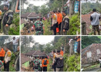 Tanah Longsor Rusak 1 Masjid dan 4 Rumah Warga