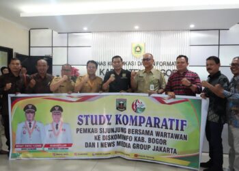 Pelajari Pengelolaan Media dan PPID, Diskominfo Sijunjung Kunjungi Pemkab Bogor