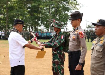 Pj. Bupati Bogor Bersama Danrem 061/SK Buka Pelaksanaan TMMD ke-120 di Wilayah Sukamakmur