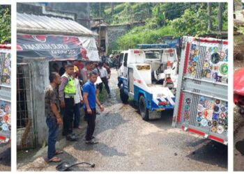 Tiga Kendaraan Terlibat Kecelakaan di Turunan Ciherang Satim