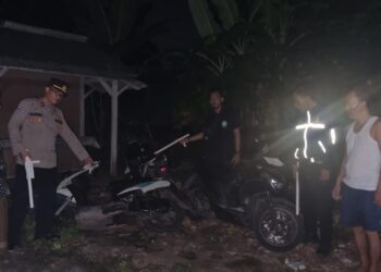 Kabur Saat Petugas Datang, Tiga Unit Sepeda Motor Milik Gangster Diamankan