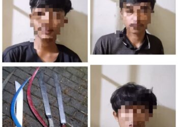 Bawa Sajam, 3 Pemuda Ini Diamankan