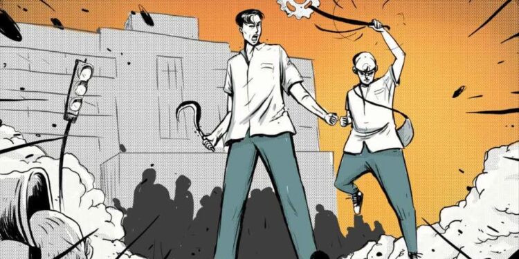 Terlihat Tawuran 1 Orang Pelajar Diamankan
