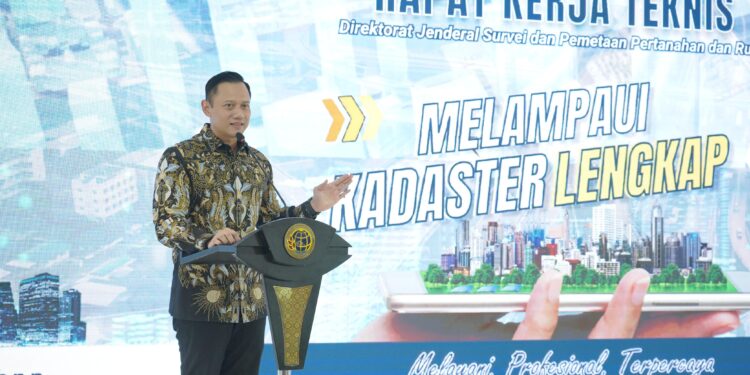 Rakernis Ditjen SPPR, Menteri AHY Sebut Target Pendaftaran Sisa 7 Juta Bidang Tanah Pada Tahun 2024