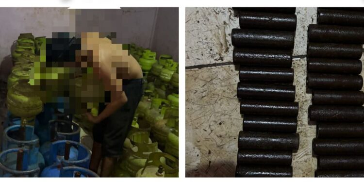 Polsek Cileungsi Grebek Gas Oplosan, Dalangnya Masih Buron